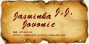 Jasminka Jovonić vizit kartica